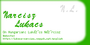 narcisz lukacs business card